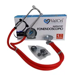 VALCRI - Fonendoscopio Rappaport Color Rojo