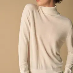 ESPRIT - Suéter para Dama Tejido Cuello Alto Diseño Elegante