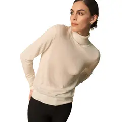 ESPRIT - Suéter para Dama Tejido Cuello Alto Diseño Elegante