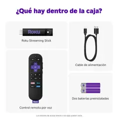 ROKU - Streaming Stick Hd 2025 Control De Voz Para Tv