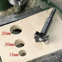 GENERICO - BROCAS FORSTNER CON TOPE DE PROFUNDIDAD DE 15 A 35MM-JUEGO X 5 BROCAS- + CAJA ALMACENAMIENTO