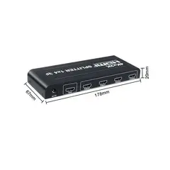 GENERICO - Splitter HDMI 1×4 4K x 2K con Fuente de Alimentación