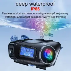 GENERICO - Q58 X2-Max Intercomunicador Bluetooth 5.3 Headset LCD Display 2 Riders 500M