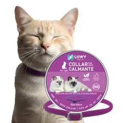 GENERICO - Collar Gato Feromonas Calmante Tranquilizante Antiestres
