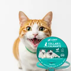 GENERICO - Collar Gato Feromonas Calmante Tranquilizante Antiestres