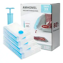 GENERICO - Amhomel Bolsa De Almacenamiento Al Vacío 3 Jumbo 3 Gran
