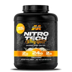MUSCLETECH - Proteína Nitro-Tech whey gold 5lb de Vainilla