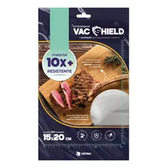 GENERICO - Envasado Al Vacío Transparente Vacshield 15 X 20 Cm - 100 Un