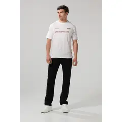 KOAJ - Jean straight leg bota recta negro con tiro bajo y bols Hombre