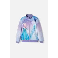 DISNEY - Chaqueta de Frozen con cierre lila para niña