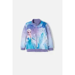 DISNEY - Chaqueta de Frozen con cierre multicolor para niña 2T a 6T