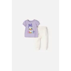 DISNEY - Conjunto de Daisy con pantalón largo lavanda para bebé niña