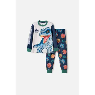 UNIVERSAL - Pijama de Jurassic World pantalón largo multicolor para niño 2T a 6T