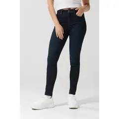 KOAJ - Jean push up tiro alto azul intenso ceñido con bolsill Mujer