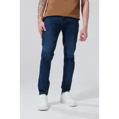 KOAJ - Jean azul oscuro skinny con tiro bajo y 5 bolsillos Hombre