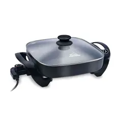 HOME ELEMENTS - Sarten Electrico 30x30cm Tapa Vidrio