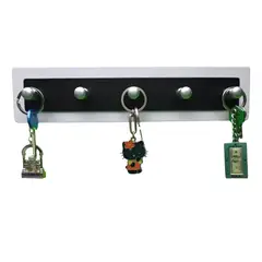 GENERICO - Portallaves De Pared Moderno Con Ganchos De Lujo En Madera