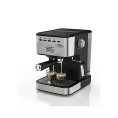 BLACK+DECKER - Cafetera Expreso EM0312-0SDLA Plateado