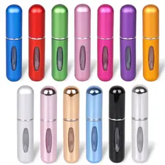 GENERICO - Botella Perfume Recargable 5 ml Negro