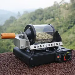 GENERICO - Tostadora de Café Manual en Acero Inoxidable – Capacidad 300 g