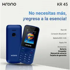 KRONO - Celular 4g Doble Sim Camara Bluetooth Linterna