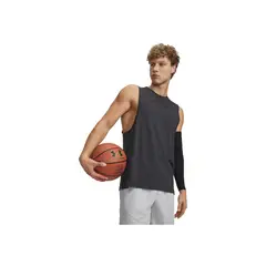 UNDER ARMOUR - Camiseta sin mangas Hombre HOOPS TRAINING TANK Gris