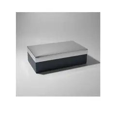 INFANTILES CAJUROMIX - Caja De Regalo Metalizada Con Tapa Elegante 30 Cm Plateado