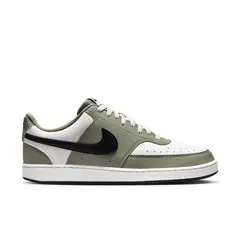 NIKE - Tenis Court Vision Low Hombre-Blanco/Verde