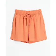SEVEN SEVEN - Short Fluido Con Pretina Para Mujer Naranja