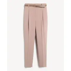 SEVEN SEVEN - Pantalón Sastre Con Cinturón Para Mujer Beige