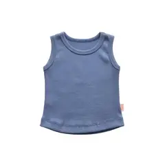 BIGBOYS - Crop Rib Azul Oscuro Niña