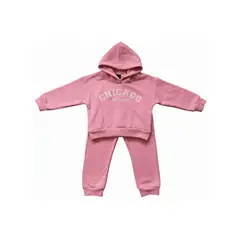 BIGBOYS - Conjunto Sudadera Chicago Rosada Niña