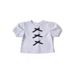 BIGBOYS - Blusa Cintas Blanca Niña