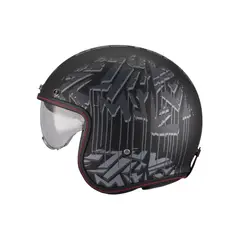 MT HELMETS - Casco Jet MT Le Mans 2 SV S Dystopic B12 Gris Mate