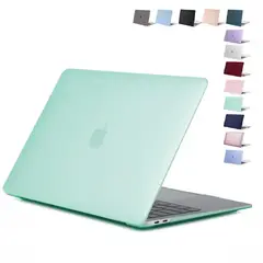 GENERICO - Carcasa Protector Para Macbook Air 13 Chip M2 M3 M4 2022 a 2025 Antideslizante Mate - Verde Menta