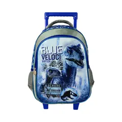 PRIMAVERA - MORRAL ESCOLAR CON RUEDAS BLUE VELOCIRAPTOR