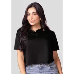 ATYPICAL - Polo Mujer Negro 113414