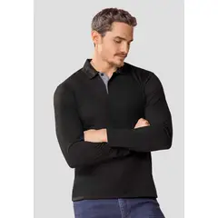 MARKETING PERSONAL - Camibuzo Hombre Negro Mp 113442