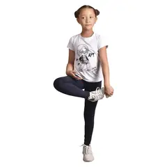 BIGBOYS - Leggins Unicolor Azul Oscuro Niña