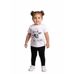 BIGBOYS - Leggins Unicolor Negro Bebe Niña