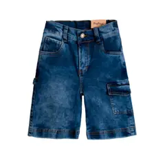 BIGBOYS - Bermuda Jean Luffy Azul Bebe Niño