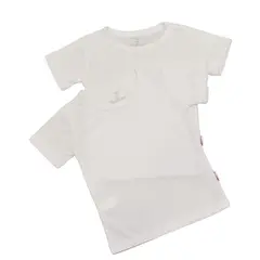 BIGBOYS - Camiseta Pack X2 Blanco Bebe Unisex