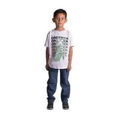 BIGBOYS - Camiseta Minecraft Blanca Niño