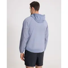 ATMOS - Chaqueta Rompevientos Con Capota Para Hombre Azul