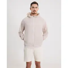 ATMOS - Chaqueta Rompevientos Con Capota Para Hombre Beige