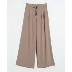 SEVEN SEVEN - Pantalón Amplio Con Cordón Para Mujer Taupe