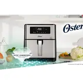 OSTER - Freidora de Aire Digital con Diamond Force Extra grande 9Litros CKSTAF90D Plateado