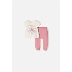 DISNEY - Conjunto de Bambi pantalón largo almendra para bebé niña