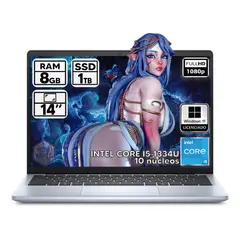 DELL - PORTATIL INSPIRON INTEL CORE I5-1334U 8GB RAM 1TB SSD 14 FHD WINDOWS 11 PRO 100% LICENCIADO