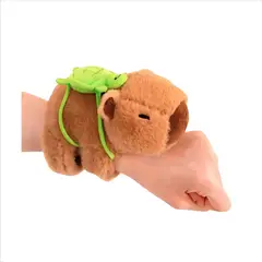 GENERICO - Pulsera de Peluche Capibara con Tortuga Accesorio Decorativo